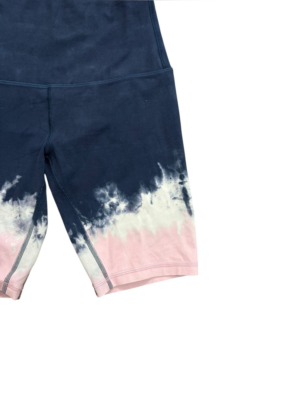 Lululemon Align High-Rise 8” Shorts Blue Pink Tie Dye Size 4 Nulu Running Gym - Picture 5 of 7